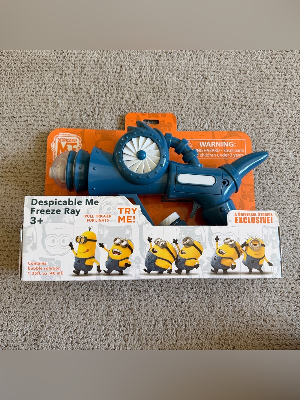 Universal Despicable Me Blue Freeze Ray Toy Blaster
